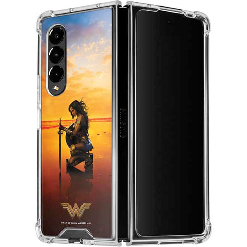 DC Comics Wonder Woman Character Movie Poster Galaxy Z Fold4 5G Clear Case