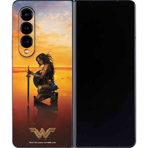 DC Comics Wonder Woman Character Movie Poster Galaxy Z Fold4 5G Skin