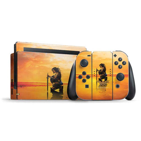 DC Comics Wonder Woman Character Movie Poster Nintendo Switch Bundle Skin