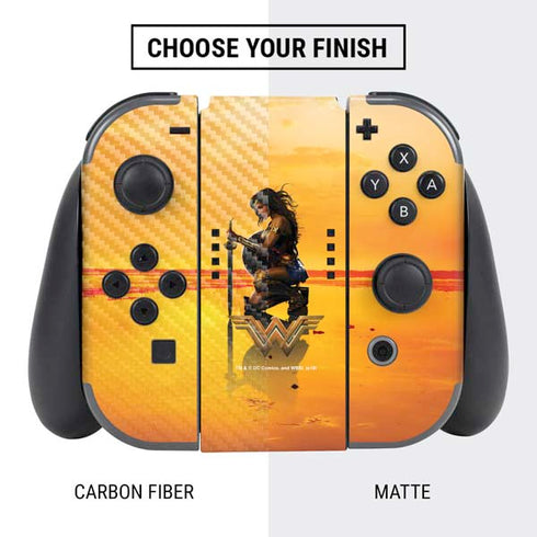 DC Comics Wonder Woman Character Movie Poster Nintendo Switch Bundle Skin