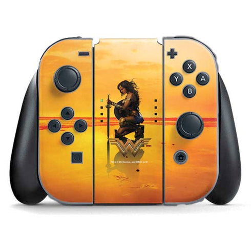 DC Comics Wonder Woman Character Movie Poster Nintendo Switch (2017-2021) Joy-Con Controller Skin