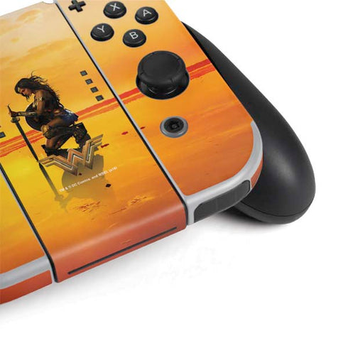 DC Comics Wonder Woman Character Movie Poster Nintendo Switch OLED (2021) Skin
