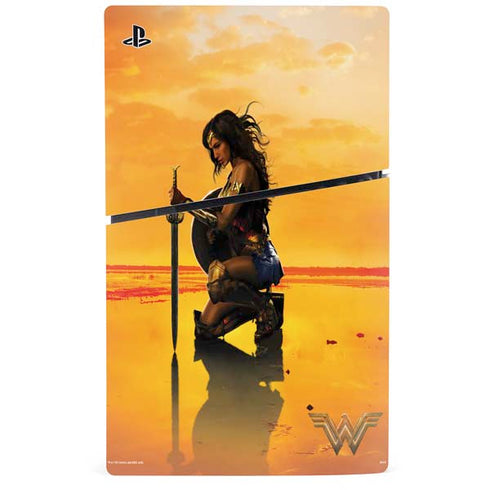 DC Comics Wonder Woman Character Movie Poster PS5 Slim Disk Bundle Skin