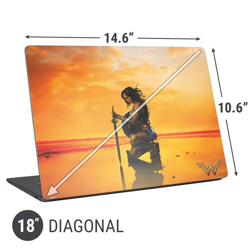 DC Comics Wonder Woman Character Movie Poster Universal Laptop 18in (14.6 x 10.6in) Skin