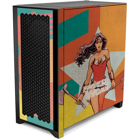 DC Comics Wonder Woman New 52 Comic Cover #23 Art By Cliff Chiang Corsair 4000D Tempered Glass Mid-Tower ATX Case Skin
