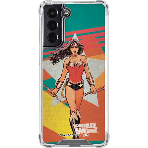 DC Comics Wonder Woman New 52 Comic Cover #23 Art By Cliff Chiang Galaxy S22 Clear Case