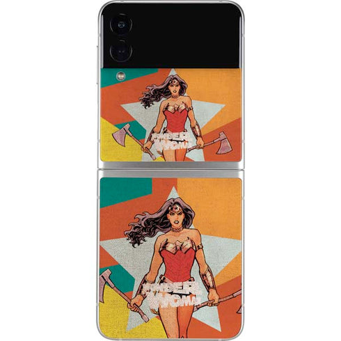 DC Comics Wonder Woman New 52 Comic Cover #23 Art By Cliff Chiang Galaxy Z Flip3 5G Skin