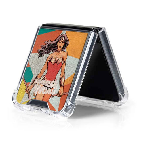 DC Comics Wonder Woman New 52 Comic Cover #23 Art By Cliff Chiang Galaxy Z Flip5 5G Clear Case