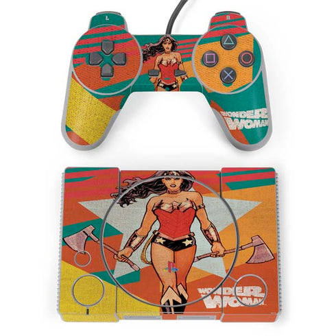 DC Comics Wonder Woman New 52 Comic Cover #23 Art By Cliff Chiang PlayStation Classic Bundle Skin