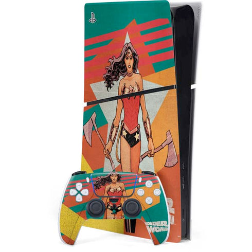 DC Comics Wonder Woman New 52 Comic Cover #23 Art By Cliff Chiang PS5 Slim Digital Edition Bundle Skin