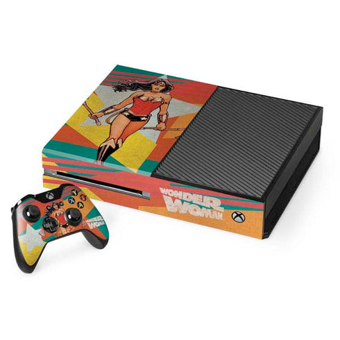 DC Comics Wonder Woman New 52 Comic Cover #23 Art By Cliff Chiang Xbox One Console and Controller Bundle Skin