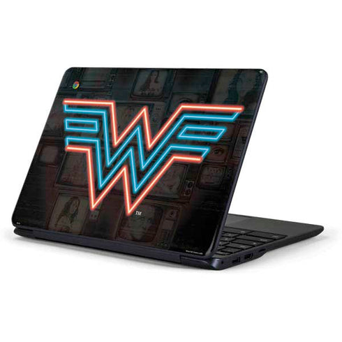 Wonder Woman 1984 (2020) Neon Logo Samsung Chromebook Skin