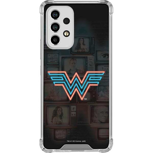 Wonder Woman 1984 (2020) Neon Logo Galaxy A53 5G Clear Case