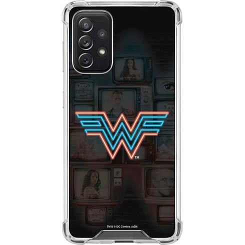 Wonder Woman 1984 (2020) Neon Logo Galaxy A72 5G Clear Case
