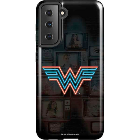 Wonder Woman 1984 (2020) Neon Logo Galaxy S21 5G Pro Case