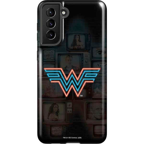 Wonder Woman 1984 (2020) Neon Logo Galaxy S21 FE Pro Case