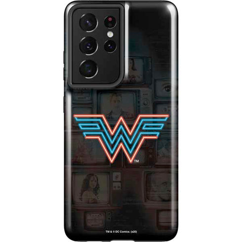 Wonder Woman 1984 (2020) Neon Logo Galaxy S21 Ultra 5G Pro Case