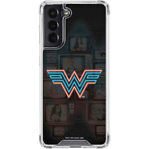 Wonder Woman 1984 (2020) Neon Logo Galaxy S22 Clear Case