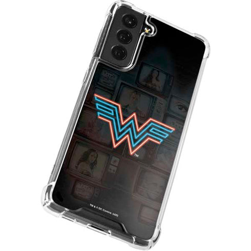 Wonder Woman 1984 (2020) Neon Logo Galaxy S22 Plus Clear Case