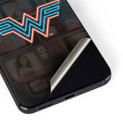 Wonder Woman 1984 (2020) Neon Logo Galaxy S22 Skin