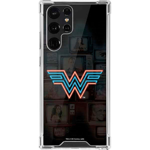 Wonder Woman 1984 (2020) Neon Logo Galaxy S22 Ultra Clear Case