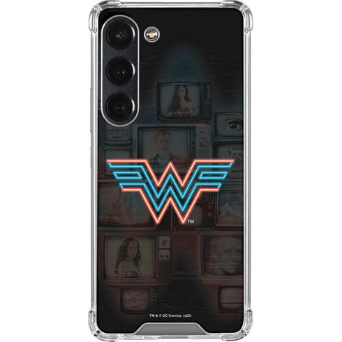 Wonder Woman 1984 (2020) Neon Logo Galaxy S23 Clear Case