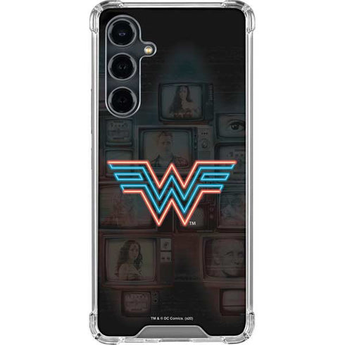 Wonder Woman 1984 (2020) Neon Logo Galaxy S23 FE Clear Case