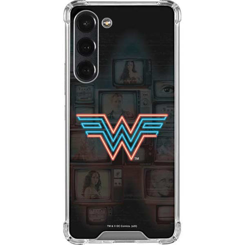 Wonder Woman 1984 (2020) Neon Logo Galaxy S23 Plus Clear Case