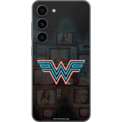 Wonder Woman 1984 (2020) Neon Logo Galaxy S23 Skin