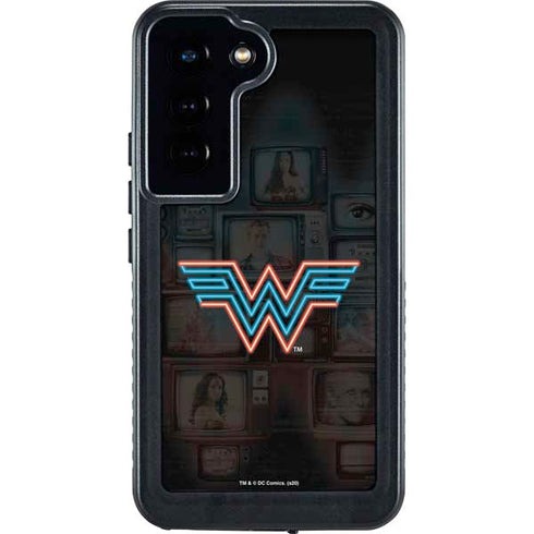 Wonder Woman 1984 (2020) Neon Logo Galaxy S23 Waterproof Case