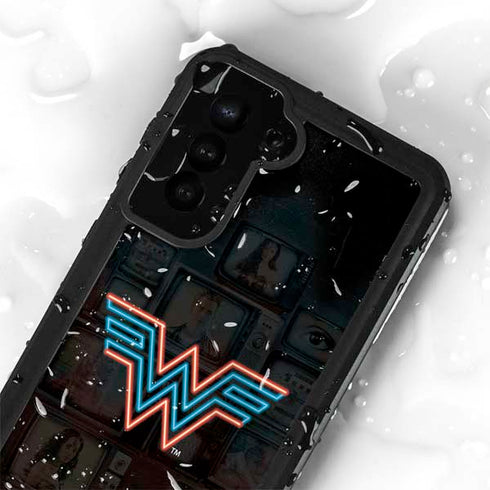 Wonder Woman 1984 (2020) Neon Logo Galaxy S23 Waterproof Case