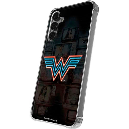 Wonder Woman 1984 (2020) Neon Logo Galaxy S24 Plus Clear Case