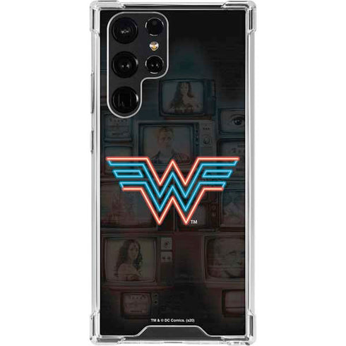 Wonder Woman 1984 (2020) Neon Logo Galaxy S24 Ultra Clear Case
