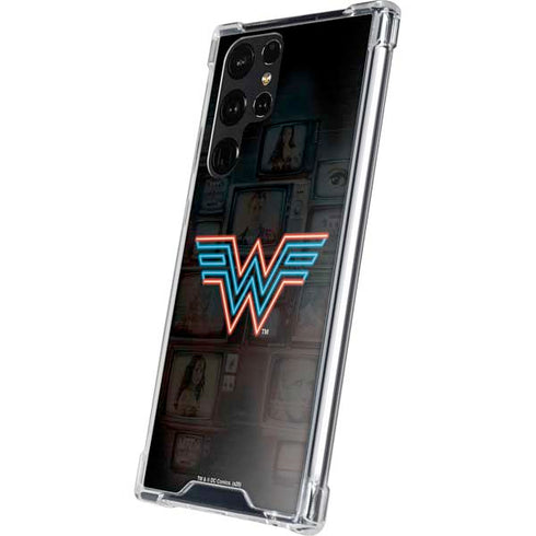 Wonder Woman 1984 (2020) Neon Logo Galaxy S24 Ultra Clear Case