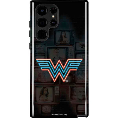 Wonder Woman 1984 (2020) Neon Logo Galaxy S24 Ultra Impact Case