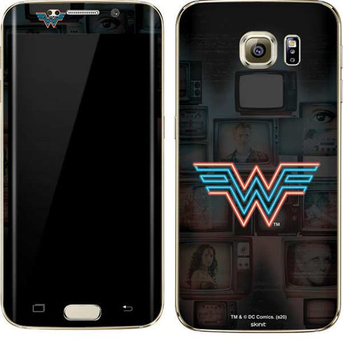 Wonder Woman 1984 (2020) Neon Logo Galaxy S7 Edge Skin