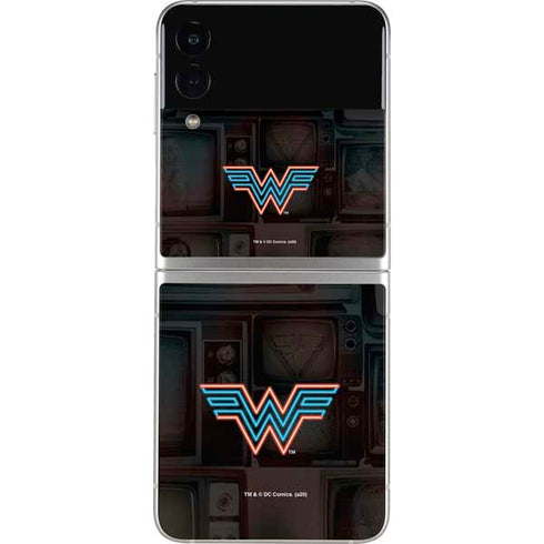 Wonder Woman 1984 (2020) Neon Logo Galaxy Z Flip4 5G Skin