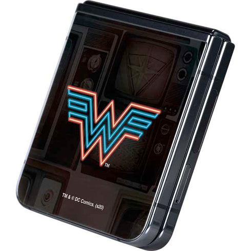 Wonder Woman 1984 (2020) Neon Logo Galaxy Z Flip5 5G Skin