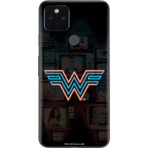 Wonder Woman 1984 (2020) Neon Logo Google Pixel 4a 5G Skin