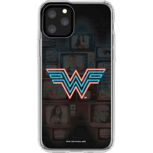Wonder Woman 1984 (2020) Neon Logo iPhone 11 Pro Clear Case
