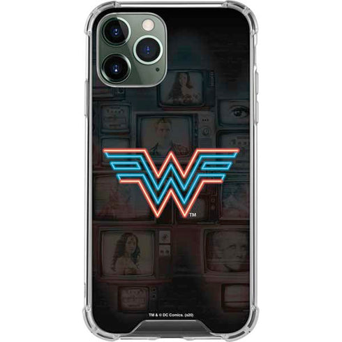 Wonder Woman 1984 (2020) Neon Logo iPhone 11 Pro Max Clear Case