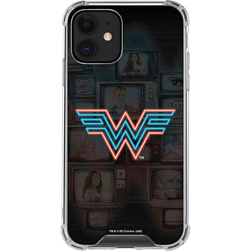 Wonder Woman 1984 (2020) Neon Logo iPhone 12 Clear Case