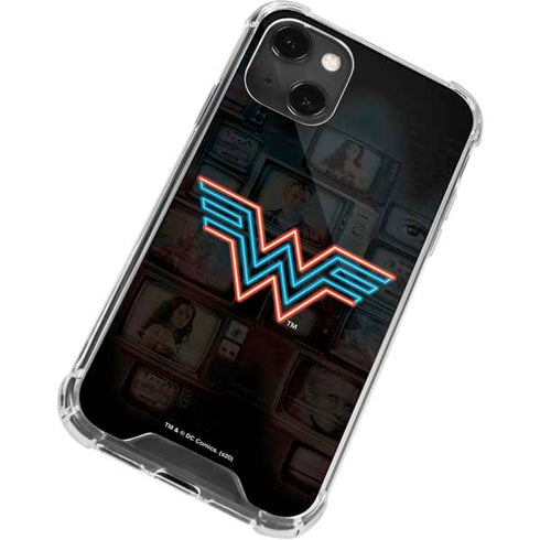 Wonder Woman 1984 (2020) Neon Logo iPhone 14 Plus Clear Case