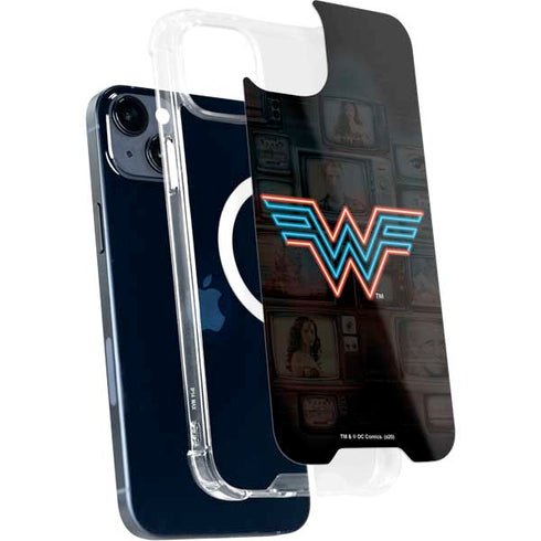 Wonder Woman 1984 (2020) Neon Logo iPhone 15 Plus MagSafe Case