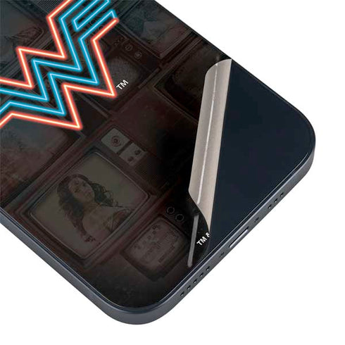 Wonder Woman 1984 (2020) Neon Logo iPhone 15 Plus Skin
