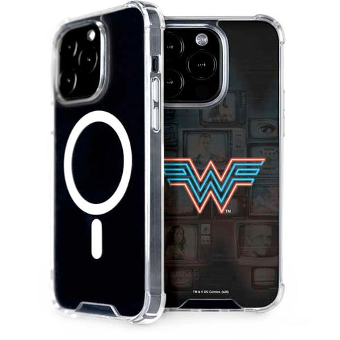 Wonder Woman 1984 (2020) Neon Logo iPhone 15 Pro MagSafe Case