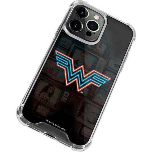 Wonder Woman 1984 (2020) Neon Logo iPhone 15 Pro Max Clear Case