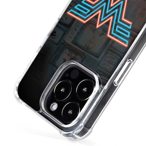 Wonder Woman 1984 (2020) Neon Logo iPhone 14 Pro Max MagSafe Case