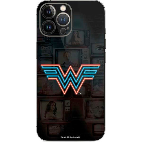 Wonder Woman 1984 (2020) Neon Logo iPhone 14 Pro Max Skin