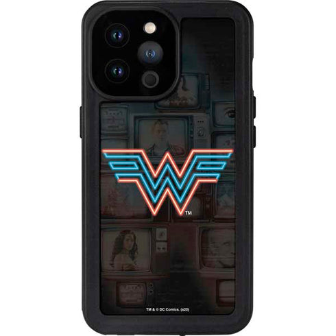 Wonder Woman 1984 (2020) Neon Logo iPhone 14 Pro Max Waterproof Case